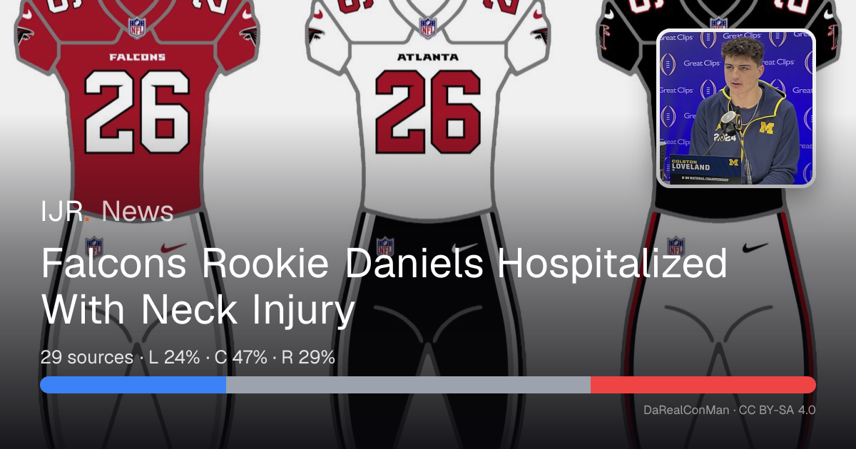 Falcons Rookie Daniels Hospitalized With Neck Injury — IJR News