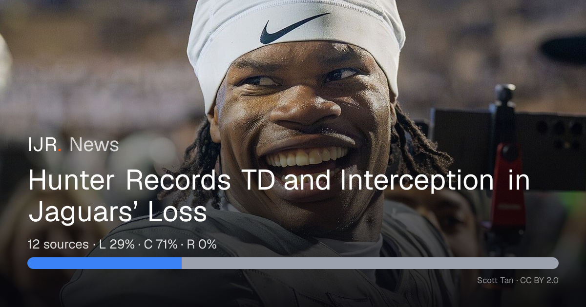 Hunter Records TD and Interception in Jaguars’ Loss — IJR News