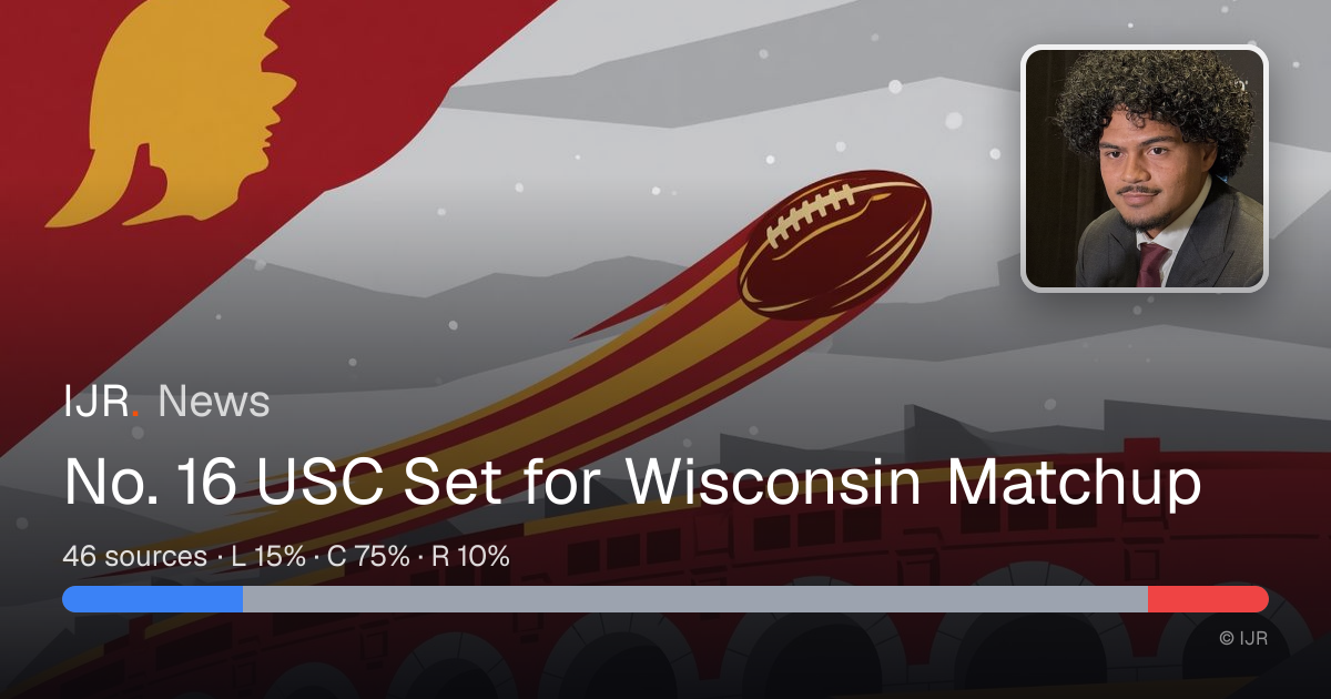 No. 16 USC Set for Wisconsin Matchup — IJR News