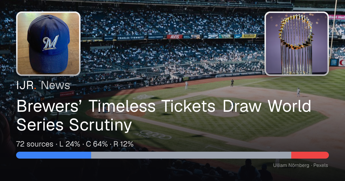 Brewers’ Timeless Tickets Draw World Series Scrutiny — IJR News