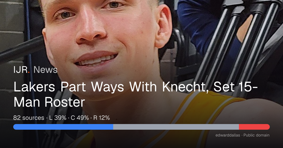 Lakers Part Ways With Knecht, Set 15-Man Roster — IJR News