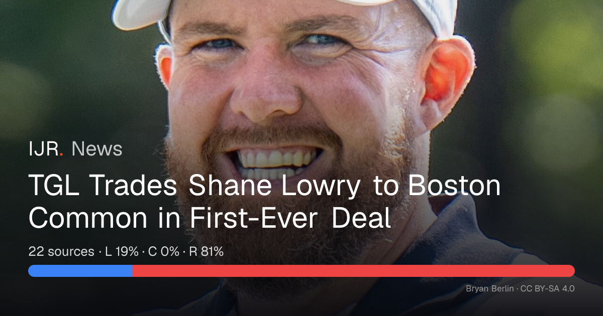 TGL Trades Shane Lowry to Boston Common in First-Ever Deal — IJR News