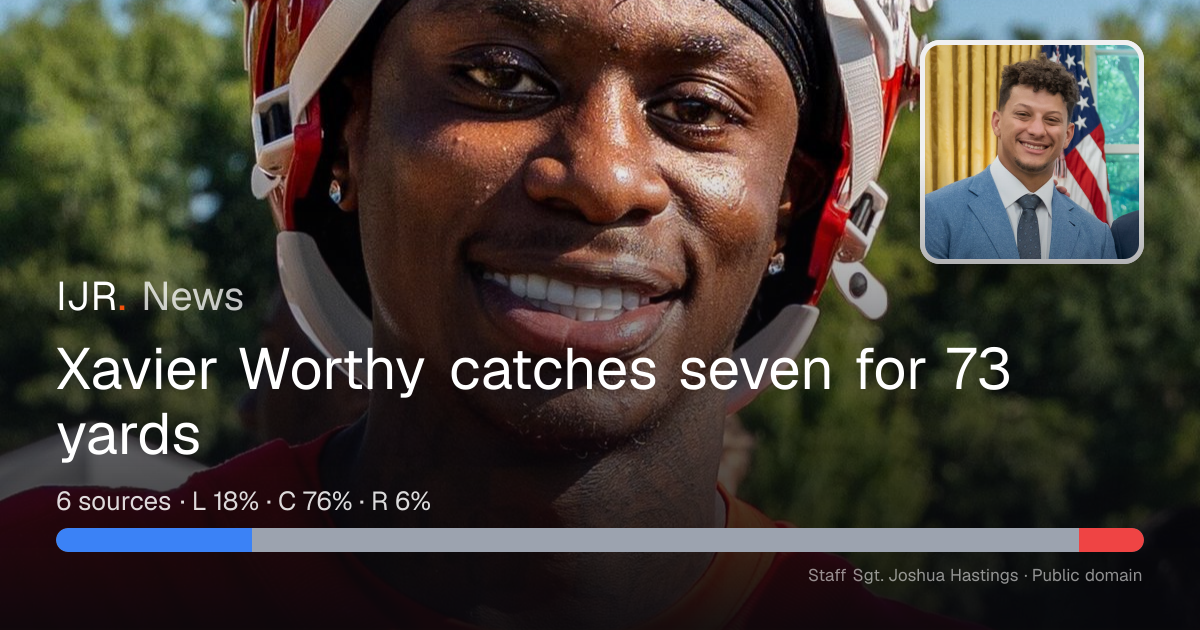 Xavier Worthy catches seven for 73 yards — IJR News