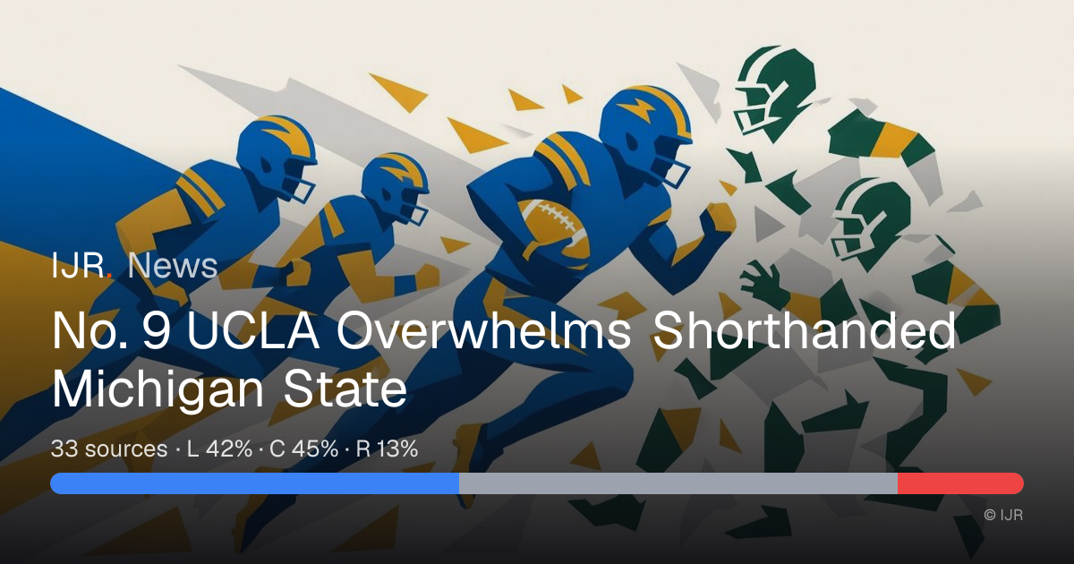 No. 9 UCLA Overwhelms Shorthanded Michigan State — IJR News