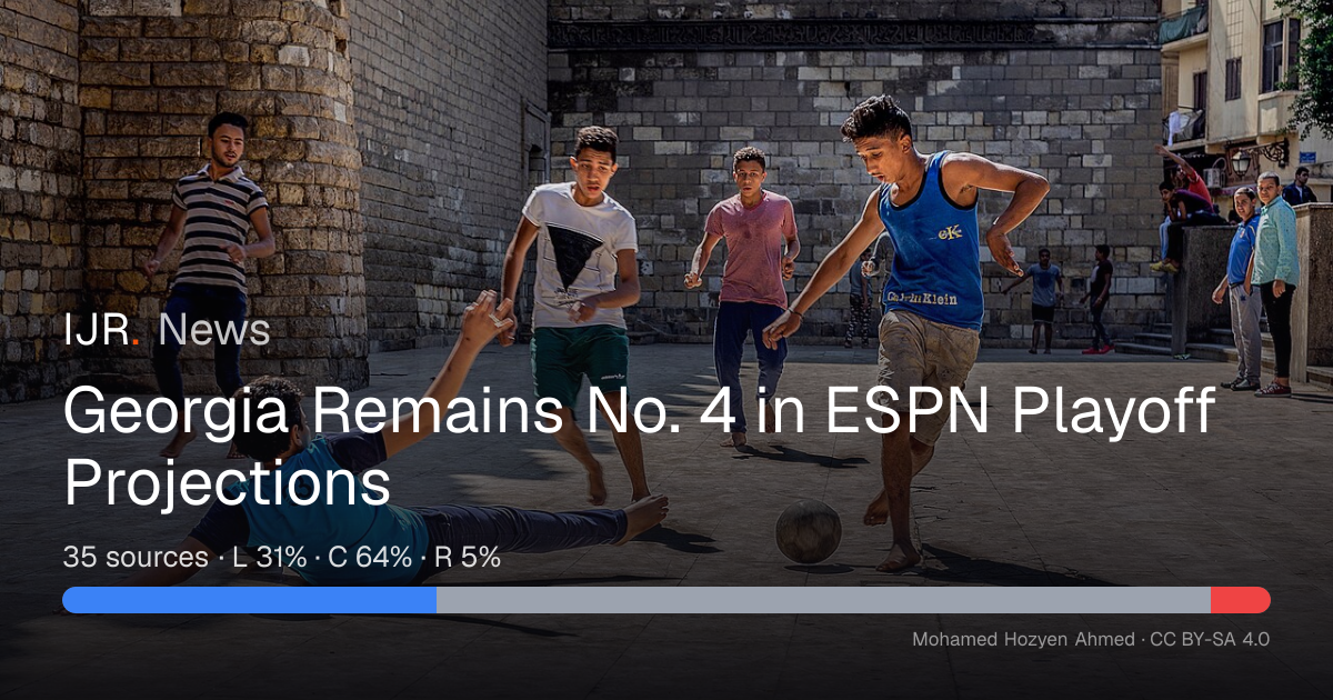 Georgia Remains No. 4 in ESPN Playoff Projections — IJR News