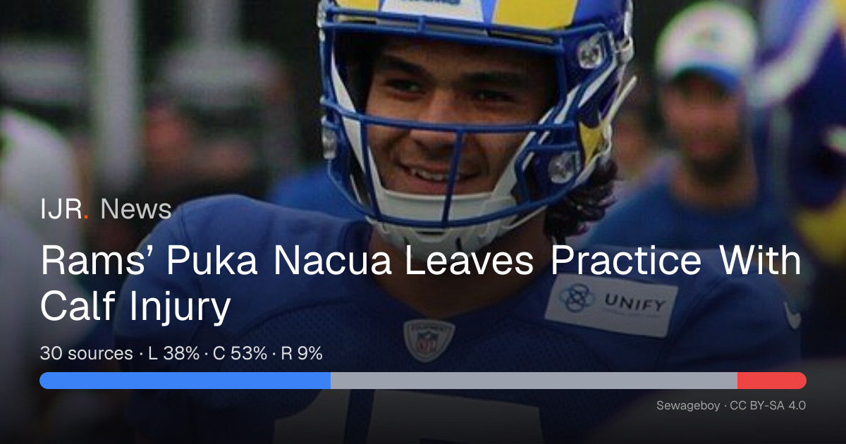 Rams’ Puka Nacua Leaves Practice With Calf Injury — IJR News