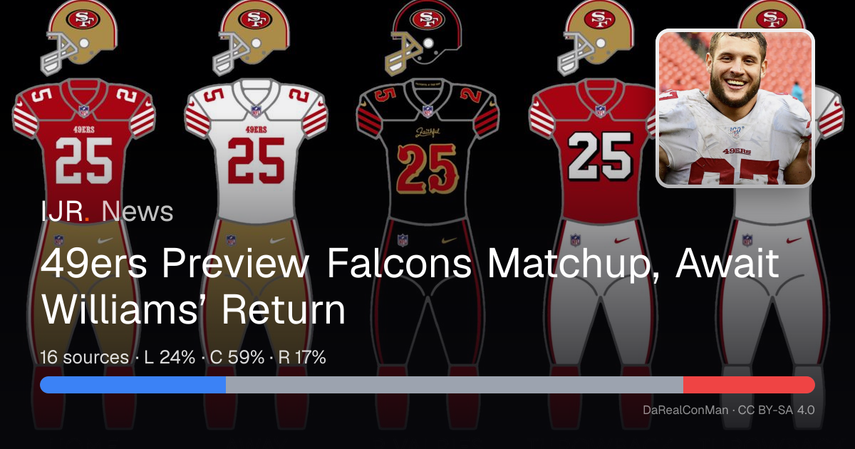 49ers Preview Falcons Matchup, Await Williams’ Return — IJR News