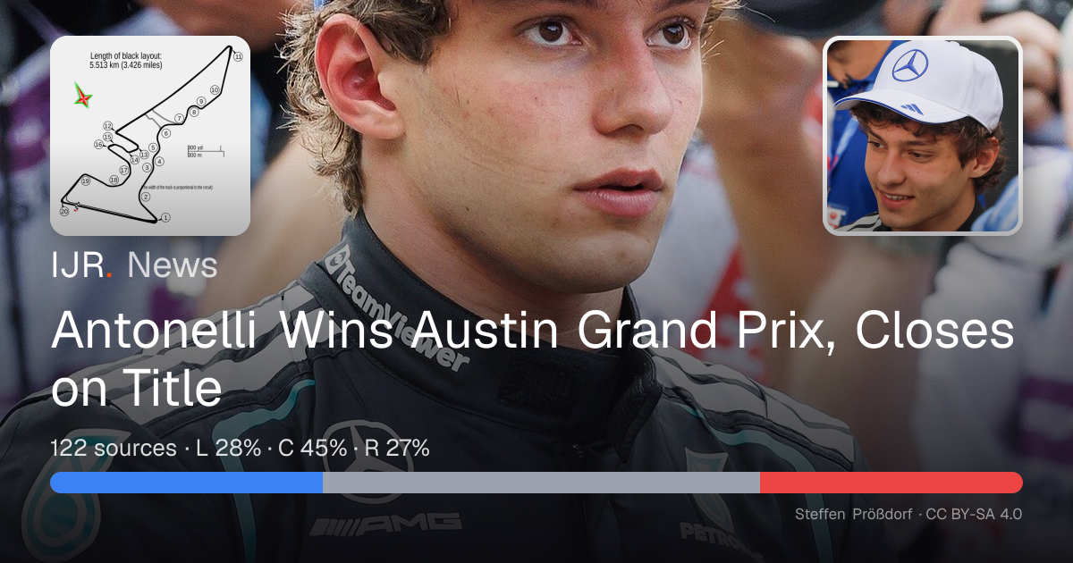 Antonelli Wins Austin Grand Prix, Closes on Title