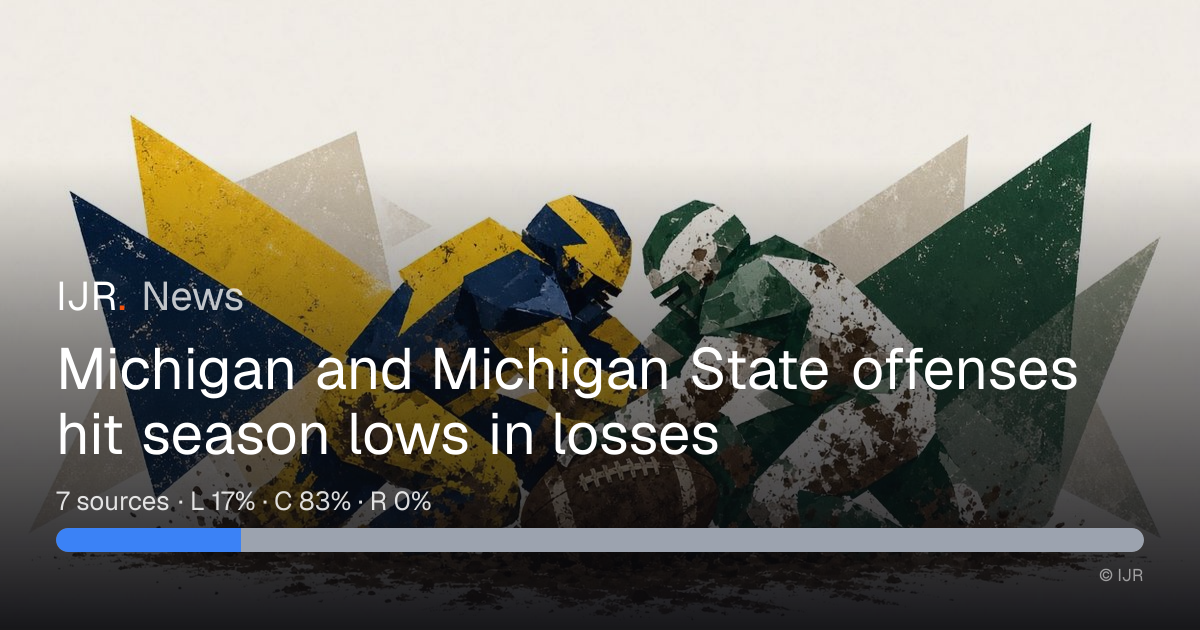 Michigan and Michigan State offenses hit season lows in losses — IJR News