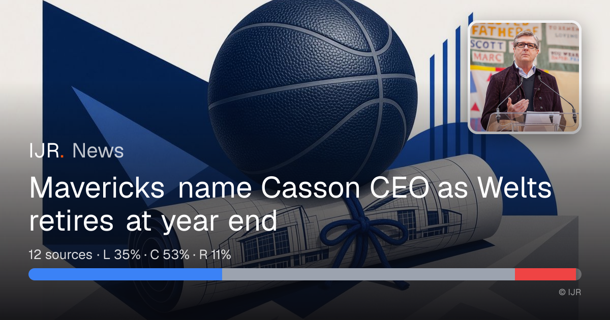 Mavericks Name Casson Successor, Welts Plans Retirement — IJR News