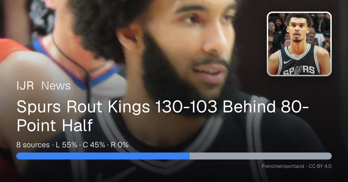 Spurs Rout Kings 130-103 Behind 80-Point Half