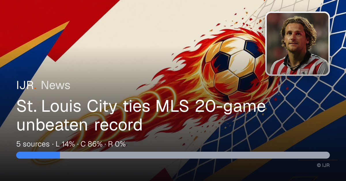 St. Louis City ties MLS 20-game unbeaten record — IJR News