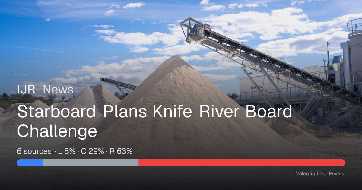 Starboard Plans Knife River Board Challenge — IJR News