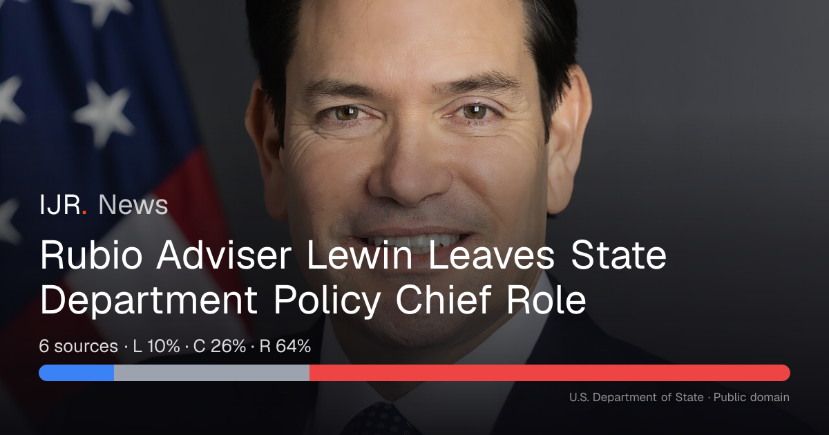 Rubio Adviser Lewin Leaves State Department Policy Chief Role — IJR News