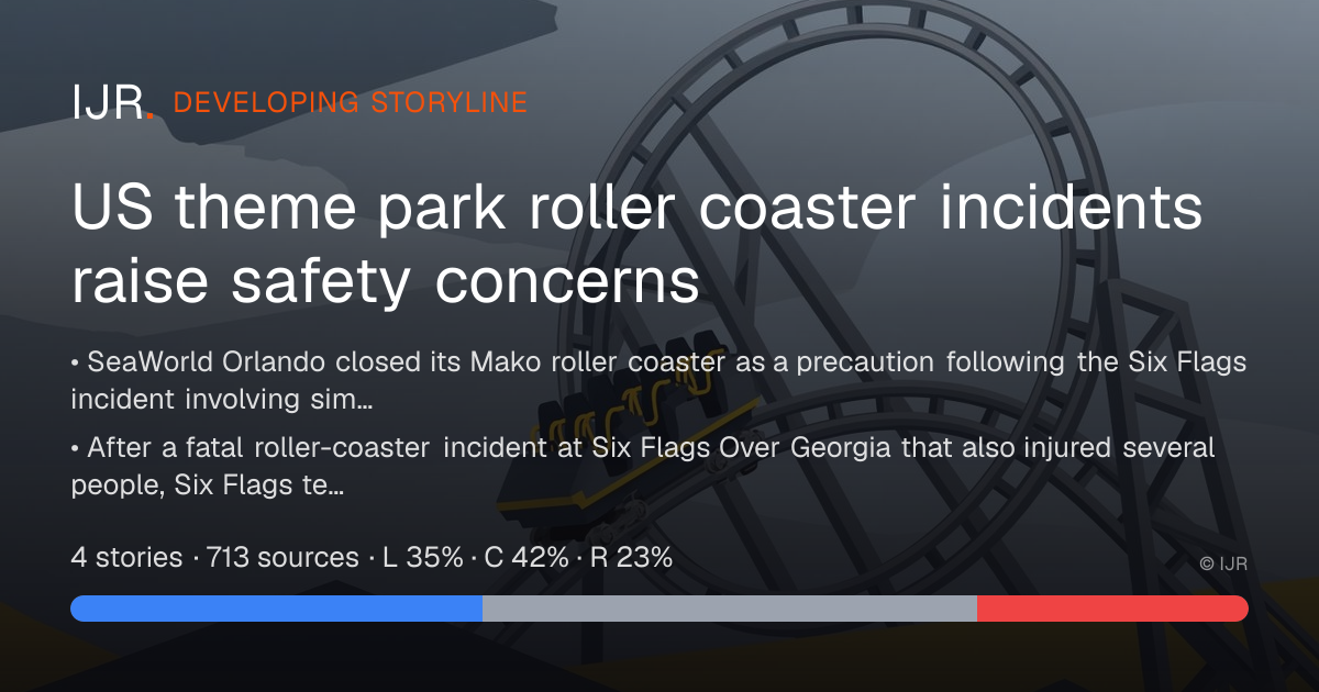 US theme park roller coaster incidents raise safety concerns ...