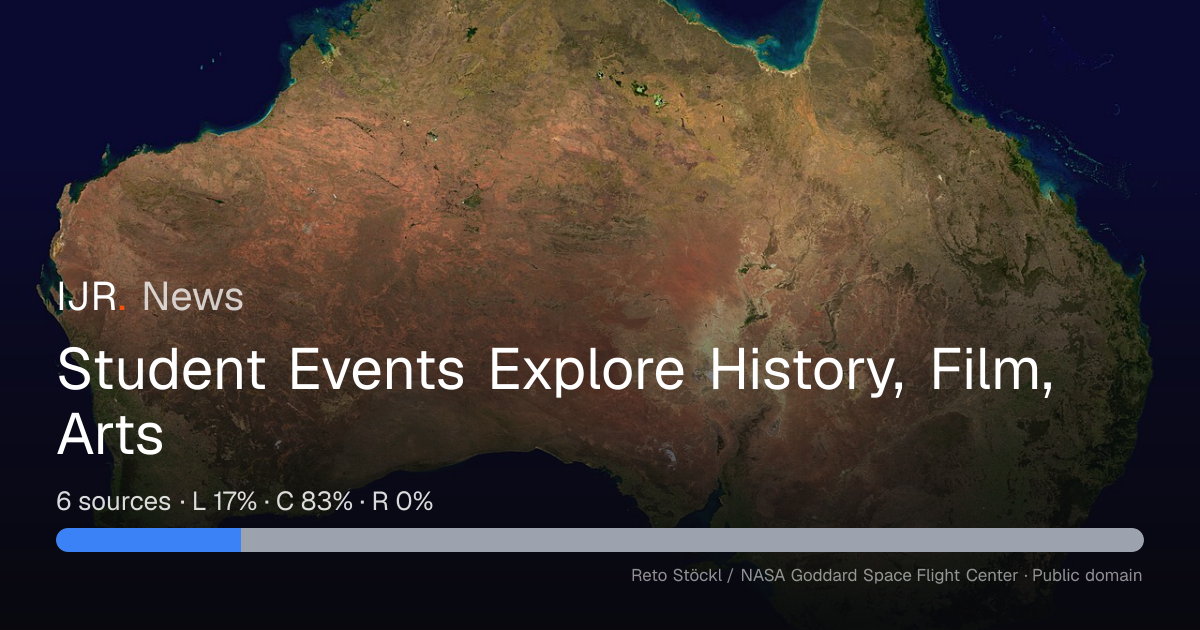 Student Events Explore History, Film, Arts — IJR News