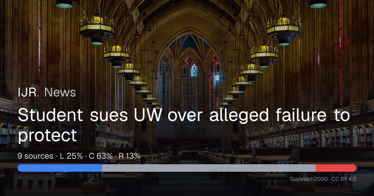 Student sues UW over alleged failure to protect — IJR News