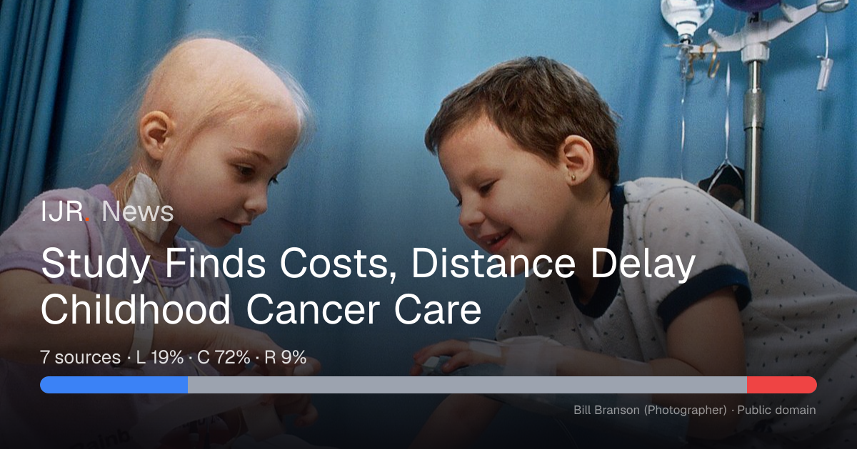 Study Finds Costs, Distance Delay Childhood Cancer Care — IJR News