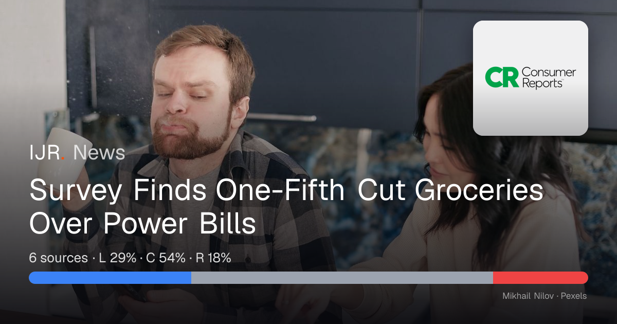 Survey Finds One-Fifth Cut Groceries Over Power Bills — IJR News