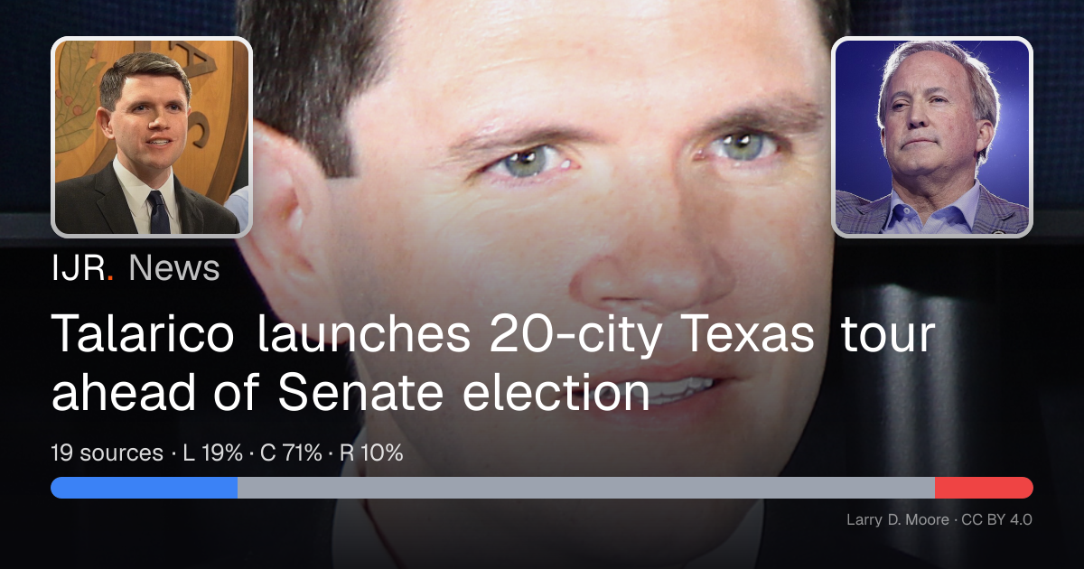 Talarico launches 20-city Texas tour ahead of Senate election — IJR News