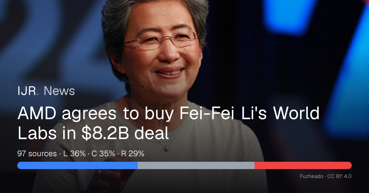AMD agrees to buy Fei-Fei Li's World Labs in $8.2B deal — IJR News