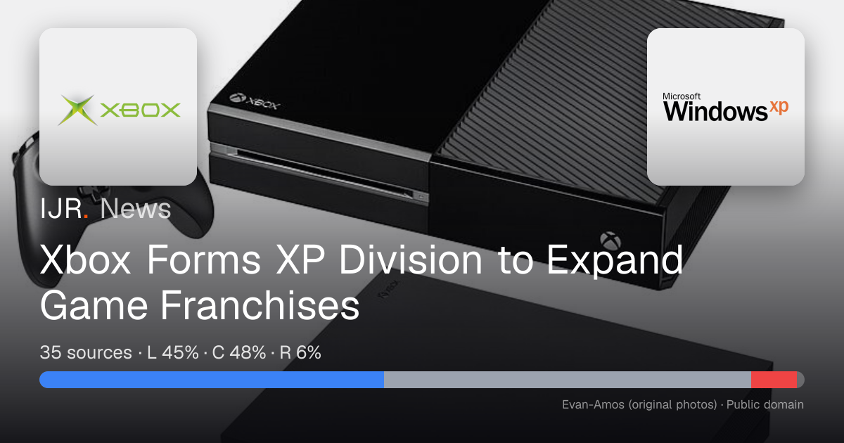 Xbox Forms XP Division to Expand Game Franchises — IJR News