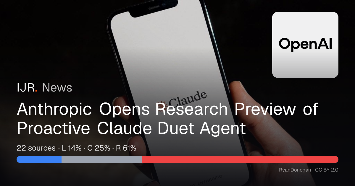 Anthropic Opens Research Preview of Proactive Claude Duet Agent — IJR News