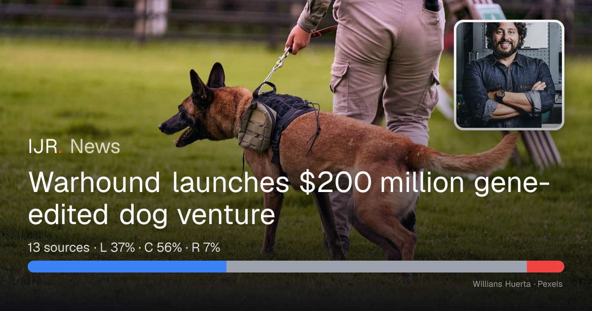 Warhound launches $200 million gene-edited dog venture — IJR News