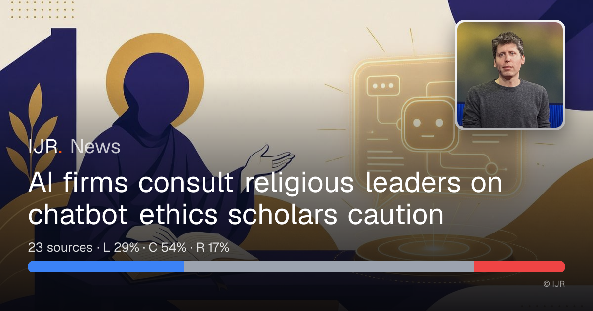 AI firms consult religious leaders on chatbot ethics scholars caution ...