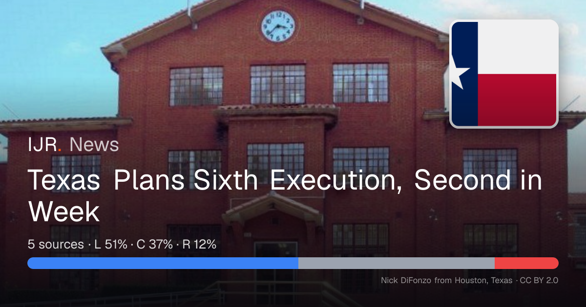 Texas Plans Sixth Execution, Second in Week — IJR News
