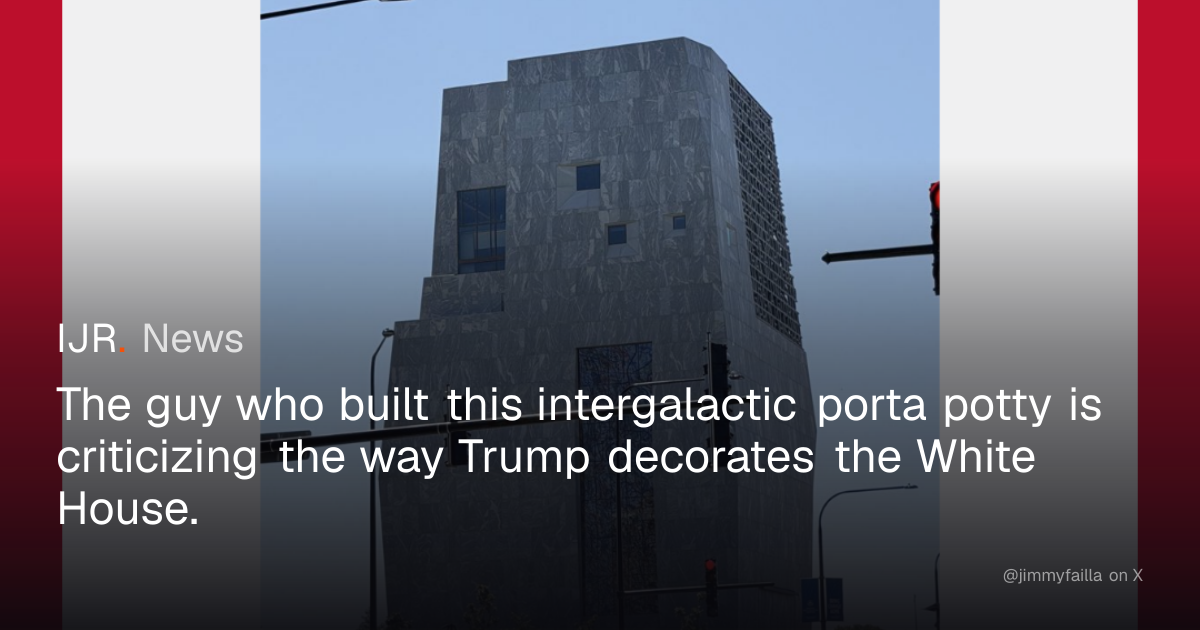The guy who built this intergalactic porta potty is criticizing the way ...
