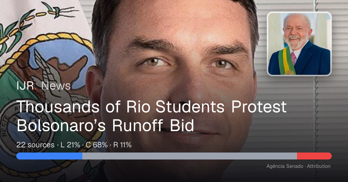 Thousands of Rio Students Protest Bolsonaro’s Runoff Bid — IJR News