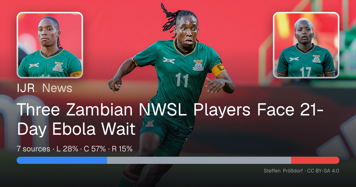 Three Zambian NWSL Players Face 21-Day Ebola Wait — IJR News