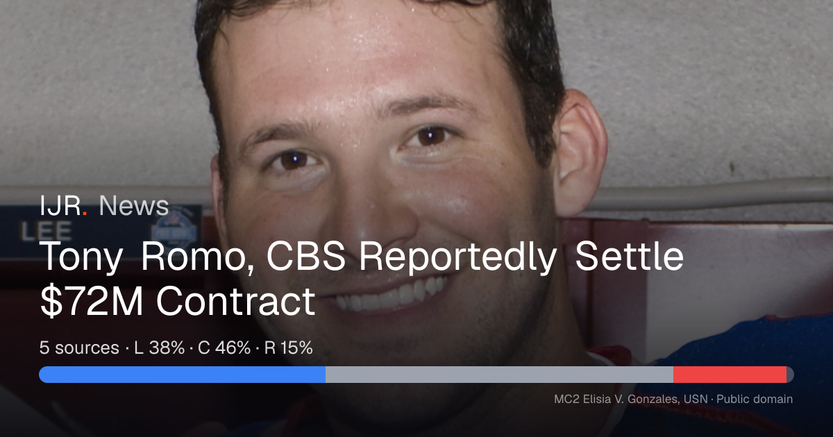 Tony Romo, CBS Reportedly Settle $72M Contract — IJR News