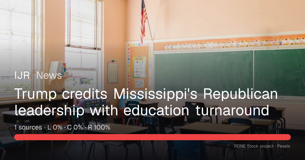 Trump credits Mississippi's Republican leadership with education ...