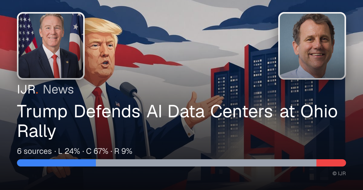 Trump Defends AI Data Centers at Ohio Rally — IJR News