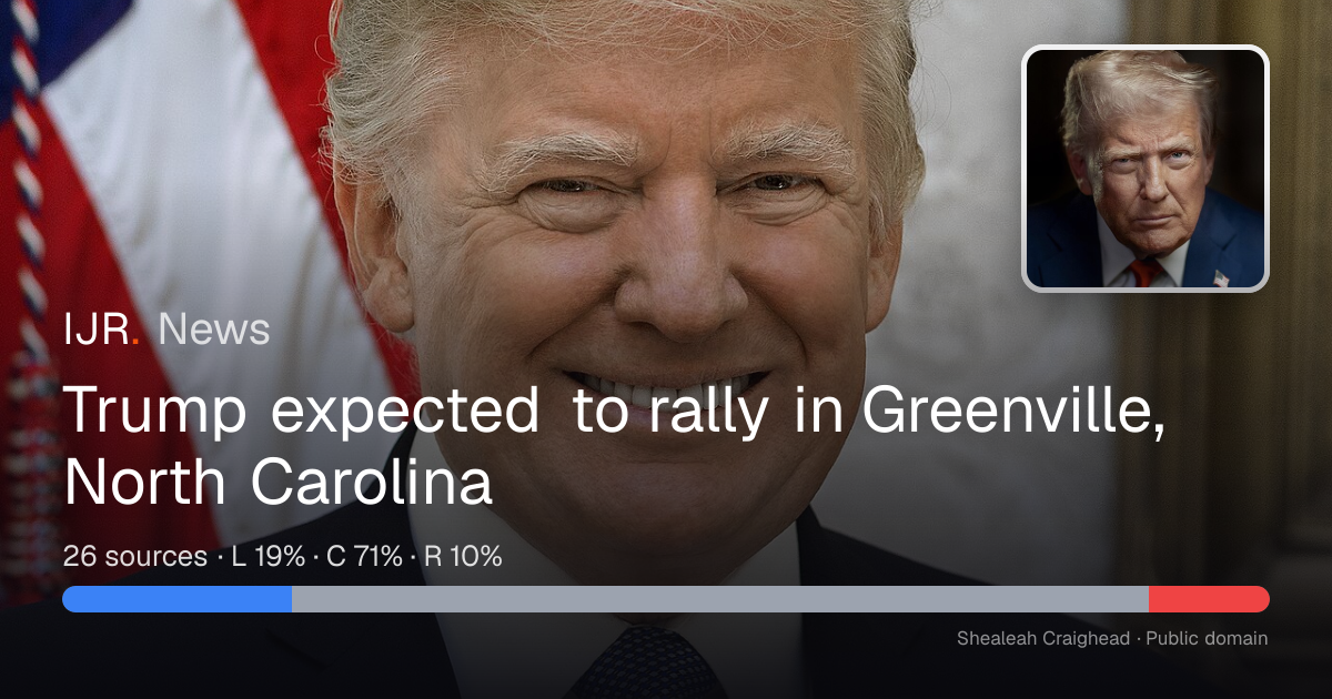 Trump expected to rally in Greenville, North Carolina — IJR News