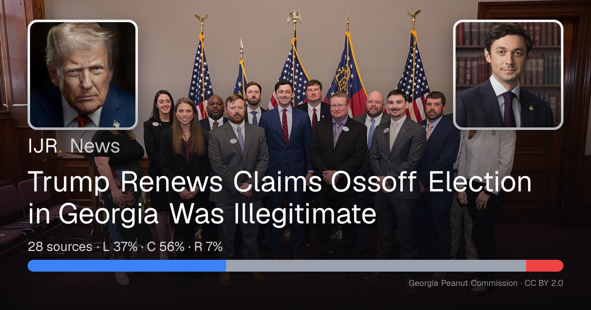 Trump Renews Claims Ossoff Election in Georgia Was Illegitimate — IJR News