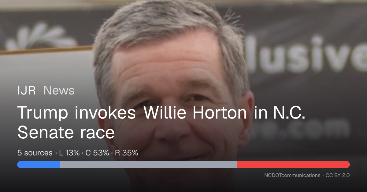 Trump invokes Willie Horton in N.C. Senate race — IJR News