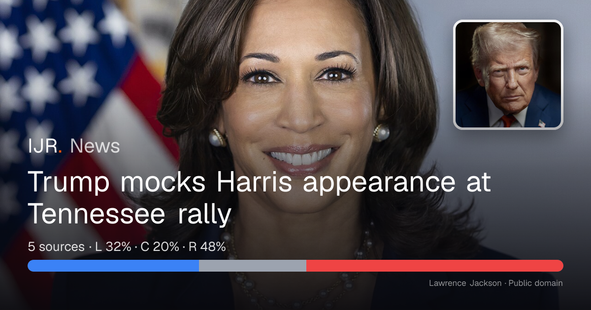 Trump mocks Harris appearance at Tennessee rally — IJR News