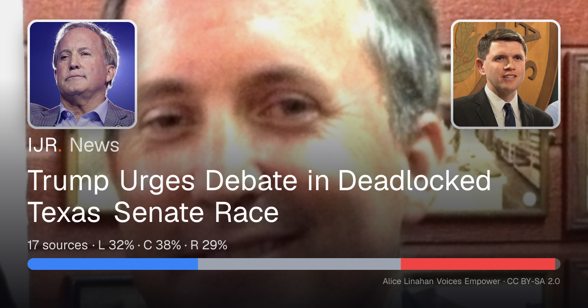 Trump Urges Debate in Deadlocked Texas Senate Race — IJR News