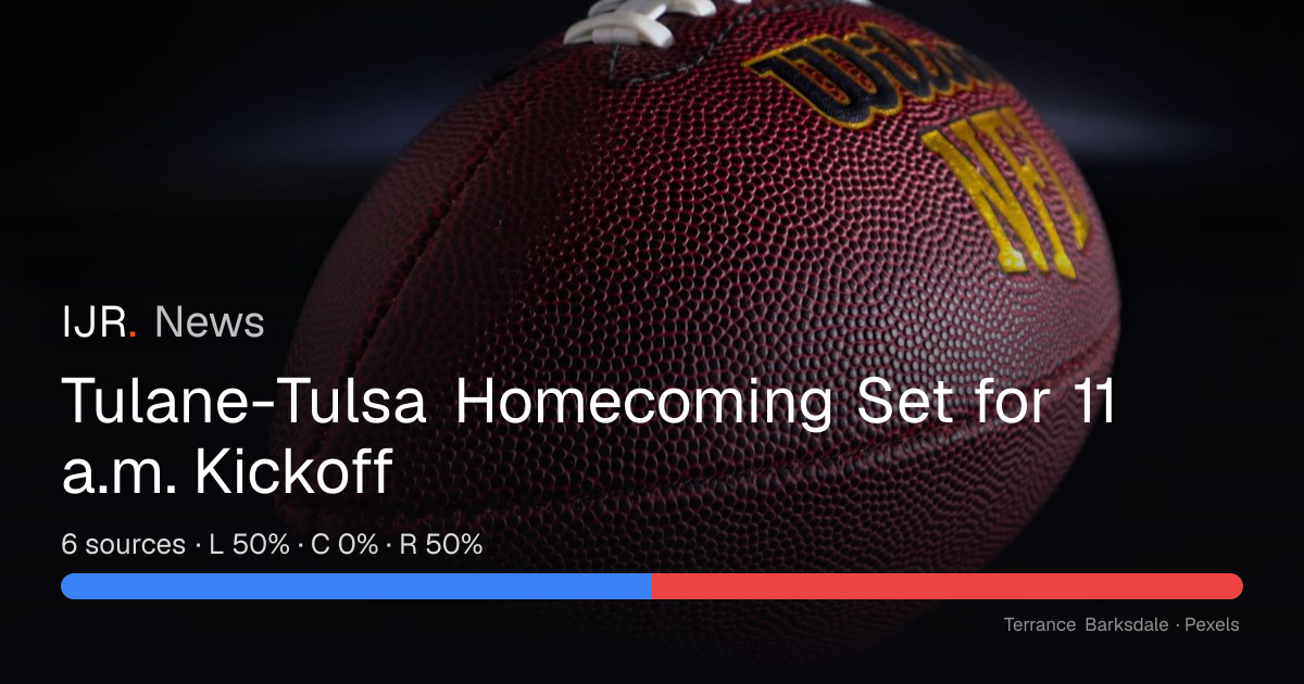 Tulane-Tulsa Homecoming Set for 11 a.m. Kickoff