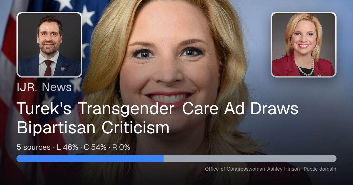 Turek's Transgender Care Ad Draws Bipartisan Criticism — IJR News
