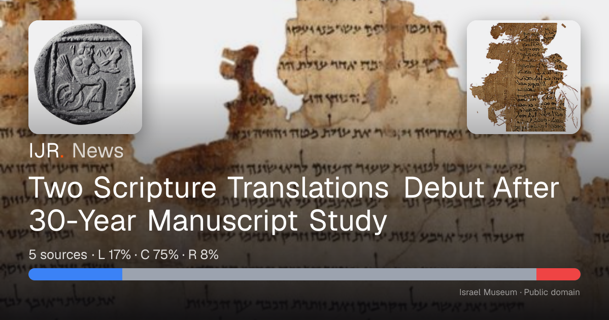 Two Scripture Translations Debut After 30-Year Manuscript Study — IJR News
