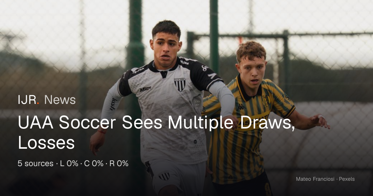 UAA Soccer Sees Multiple Draws, Losses — IJR News