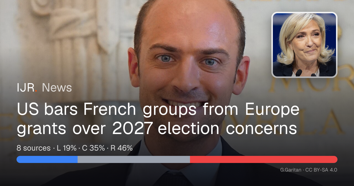 US bars French groups from Europe grants over 2027 election concerns ...
