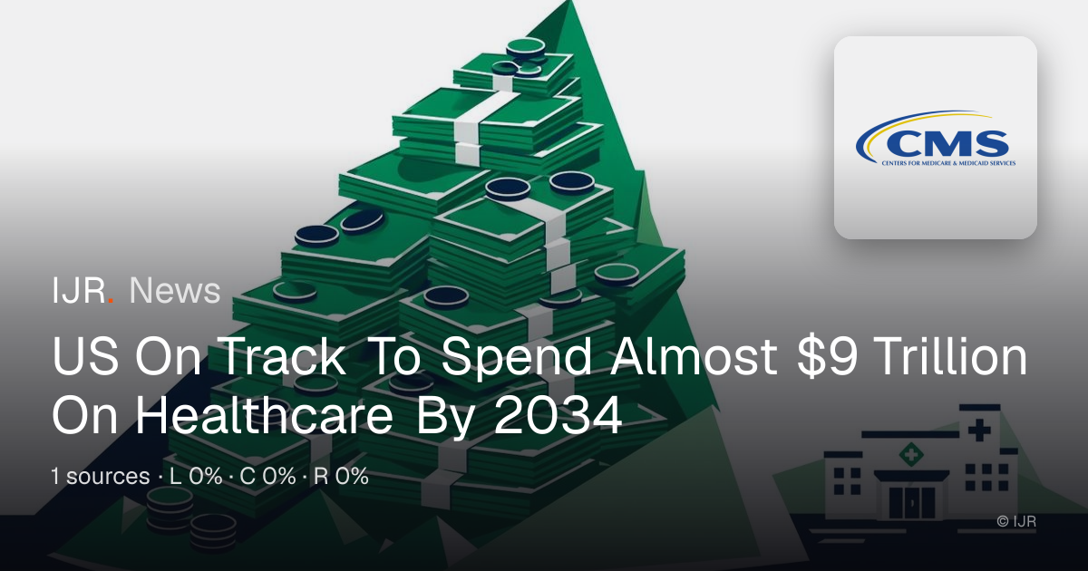 US On Track To Spend Almost $9 Trillion On Healthcare By 2034 — IJR News