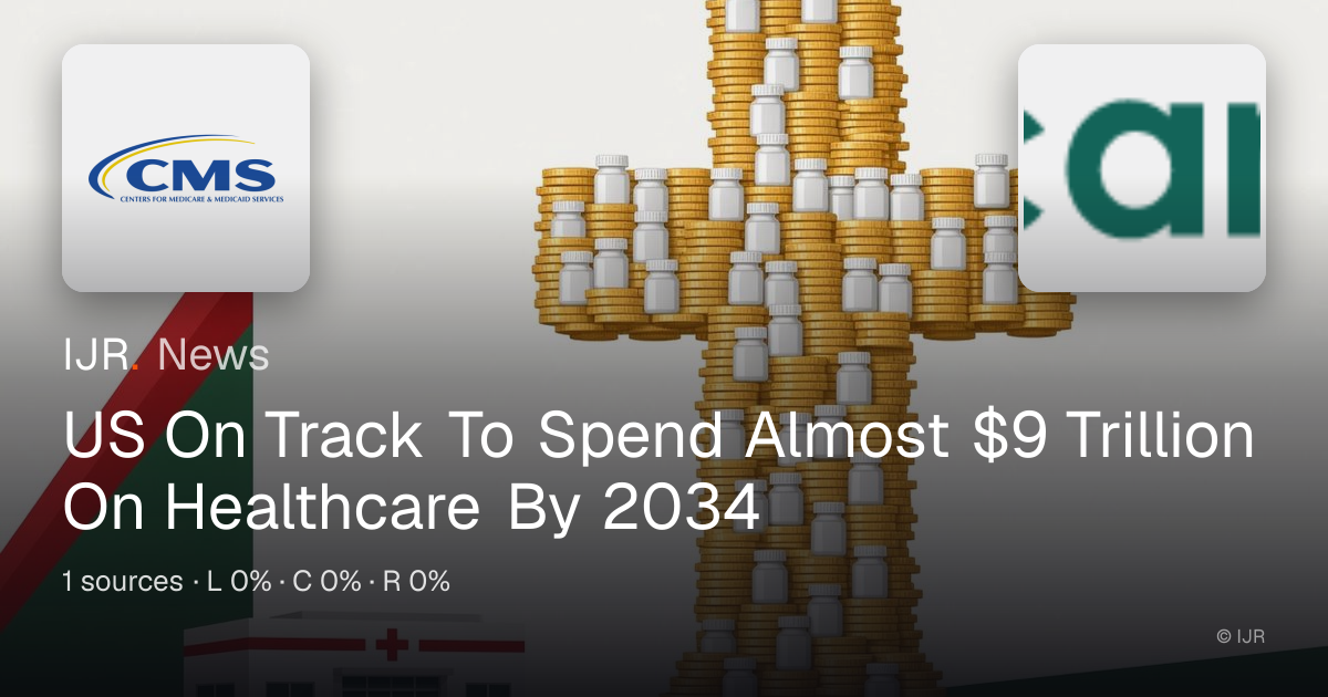US On Track To Spend Almost $9 Trillion On Healthcare By 2034 — IJR News