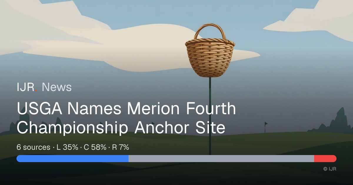 USGA Names Merion Fourth Championship Anchor Site — IJR News