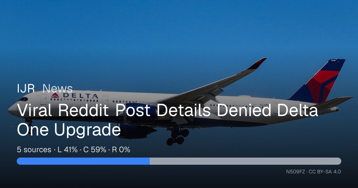 Viral Reddit Post Details Denied Delta One Upgrade — IJR News